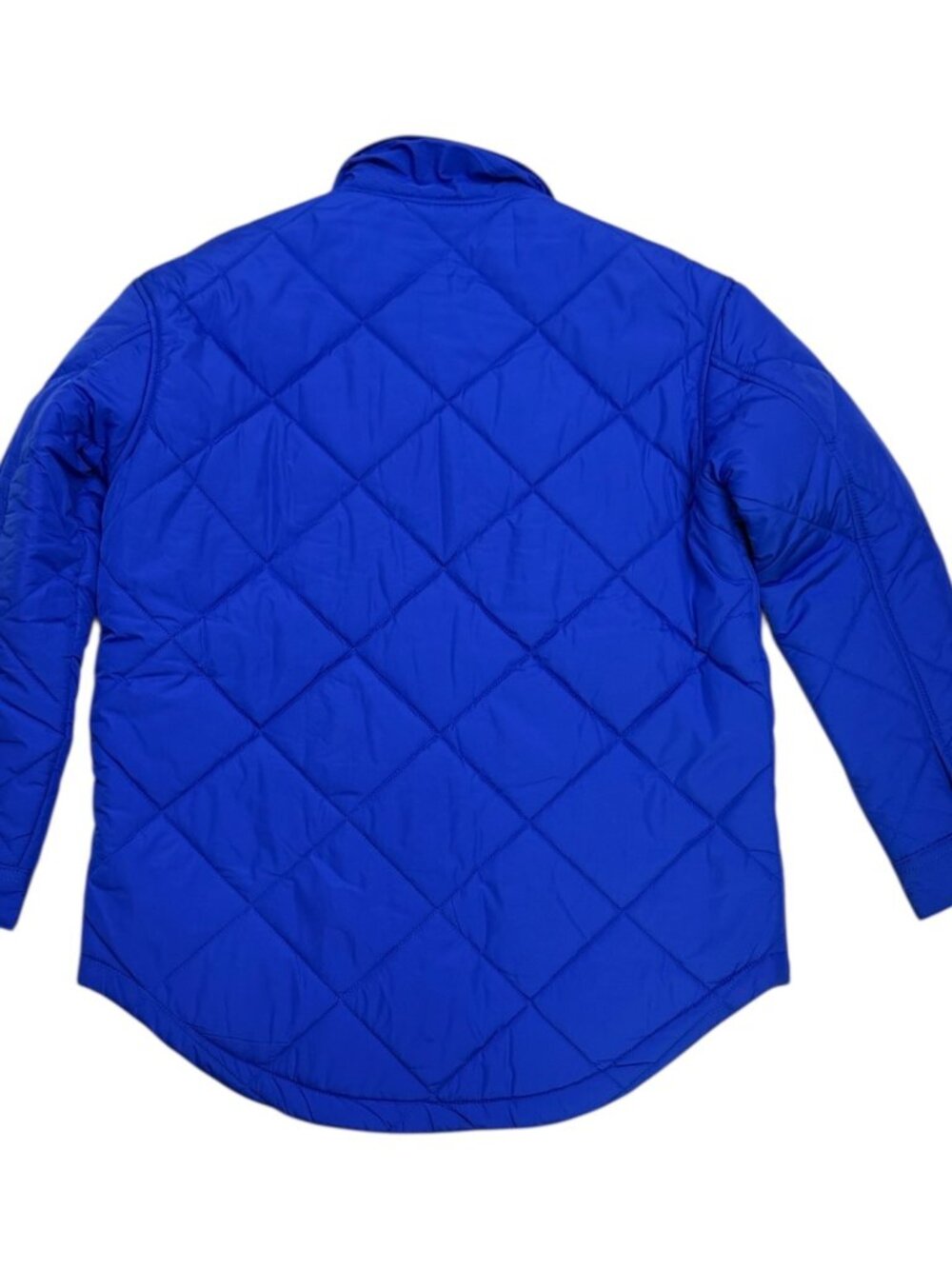 AMERICAN EAGLE Jacket Quilted Vibrant Blue Designer Puffer Parka Womens Small - Picture 3 of 5